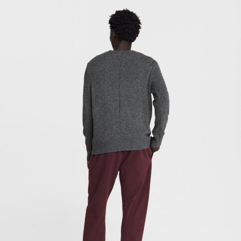 Rag & Bone Donegal Varsity Wool Crew in grey - Picture 4 of 12